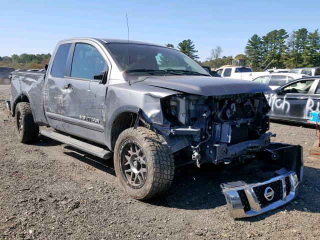 1N6AA0CC6FN505587 - 2015 NISSAN TITAN S GRAY photo 1