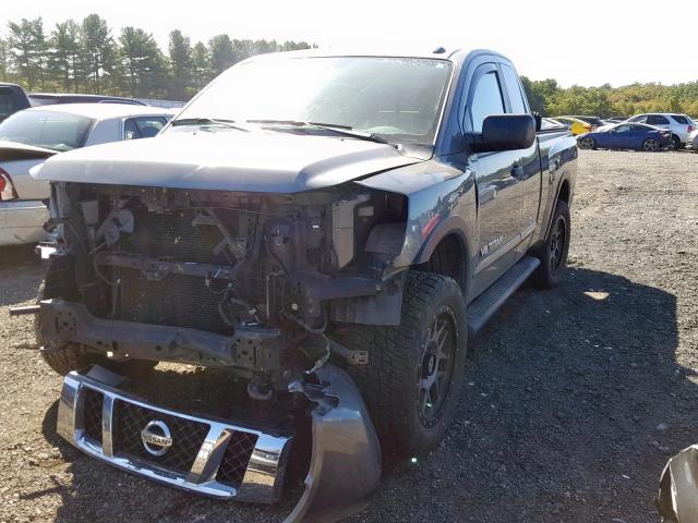 1N6AA0CC6FN505587 - 2015 NISSAN TITAN S GRAY photo 2