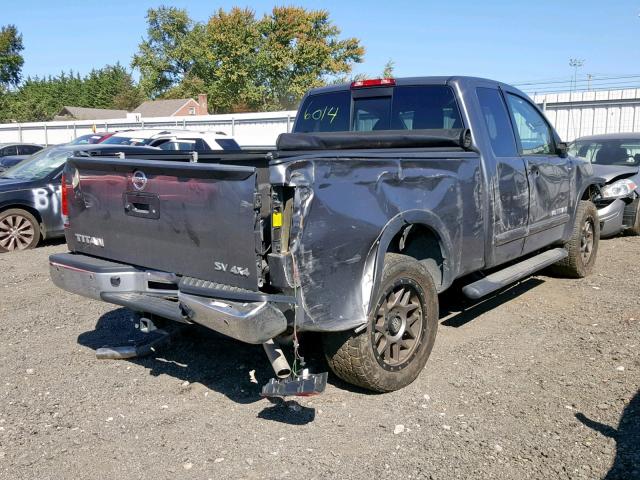 1N6AA0CC6FN505587 - 2015 NISSAN TITAN S GRAY photo 4