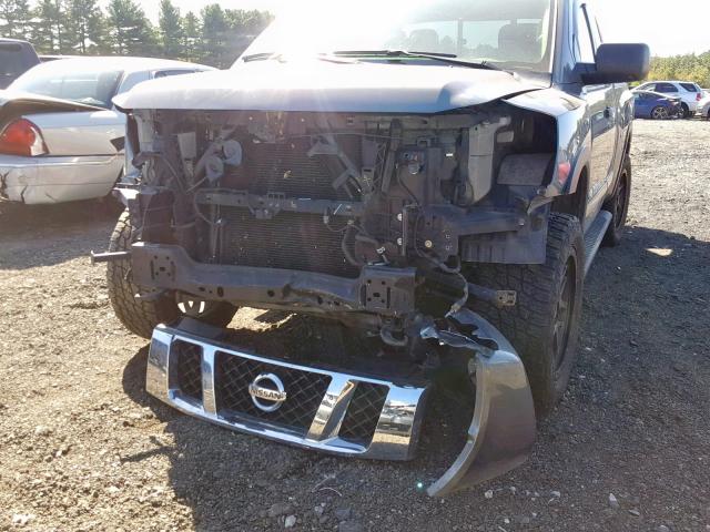 1N6AA0CC6FN505587 - 2015 NISSAN TITAN S GRAY photo 9