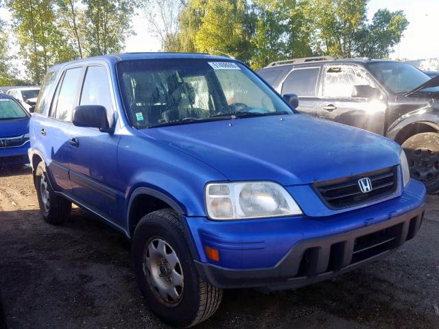 JHLRD18461C046105 - 2001 HONDA CR-V LX BLUE photo 1