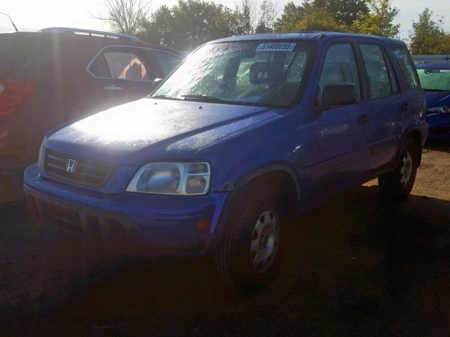 JHLRD18461C046105 - 2001 HONDA CR-V LX BLUE photo 2