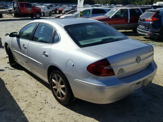 2G4WE537951195542 - 2005 BUICK LACROSSE C SILVER photo 3