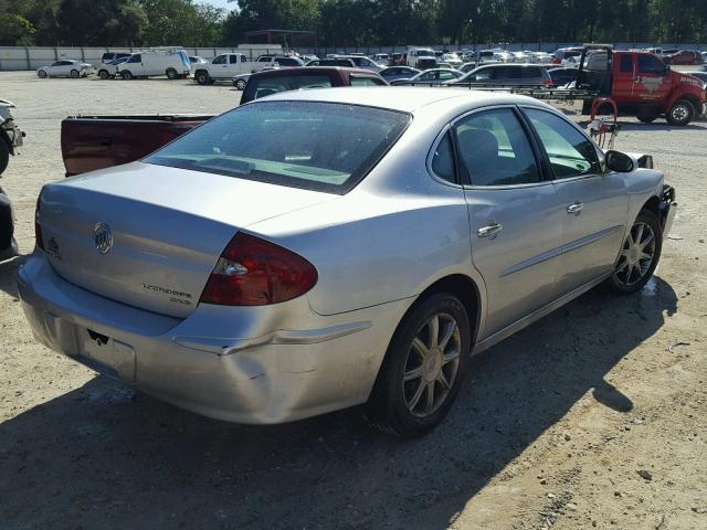 2G4WE537951195542 - 2005 BUICK LACROSSE C SILVER photo 4