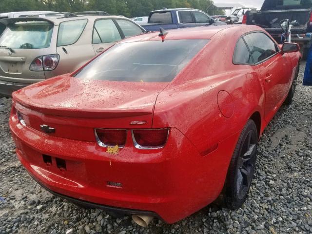 2G1FK1EJ4A9112201 - 2010 CHEVROLET CAMARO SS RED photo 4