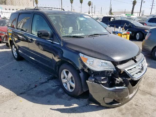 2C4RVABG0CR222301 - 2012 VOLKSWAGEN ROUTAN SE BLACK photo 1