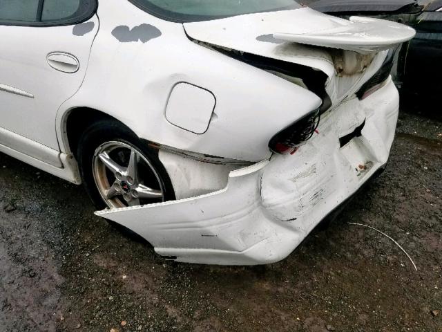 1G2WP52K81F148921 - 2001 PONTIAC GRAND PRIX WHITE photo 9