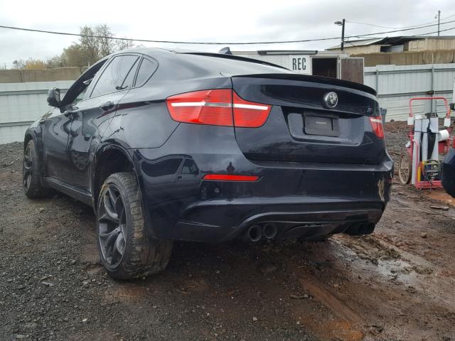 5YMGZ0C50BLK13826 - 2011 BMW X6 M BLACK photo 3