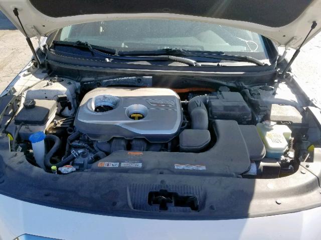 KMHE34L12GA030562 - 2016 HYUNDAI SONATA HYB WHITE photo 7