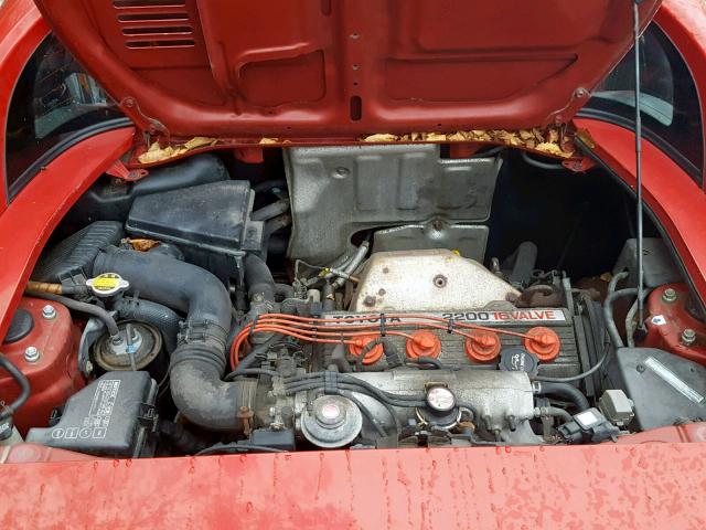 JT2SW21MXM0005502 - 1991 TOYOTA MR2 RED photo 7