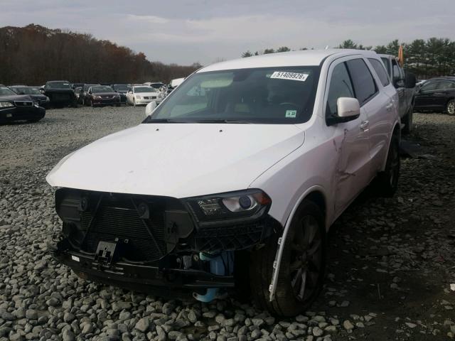 1C4RDJDG6HC923957 - 2017 DODGE DURANGO GT WHITE photo 2