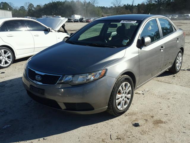 KNAFU4A2XB5398844 - 2011 KIA FORTE EX SILVER photo 2