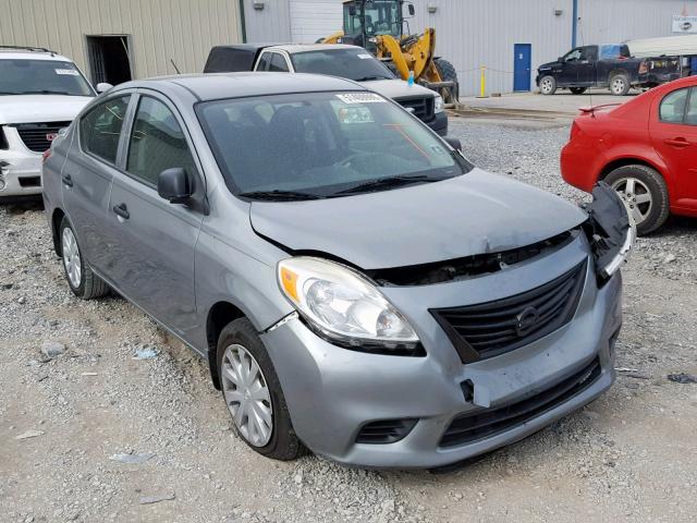 3N1CN7AP0DL872340 - 2013 NISSAN VERSA S GRAY photo 1