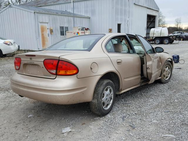 1G3NL52T31C164473 - 2001 OLDSMOBILE ALERO GL GOLD photo 4