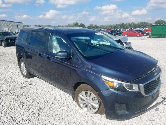 KNDMB5C13G6201749 - 2016 KIA SEDONA LX BLACK photo 1