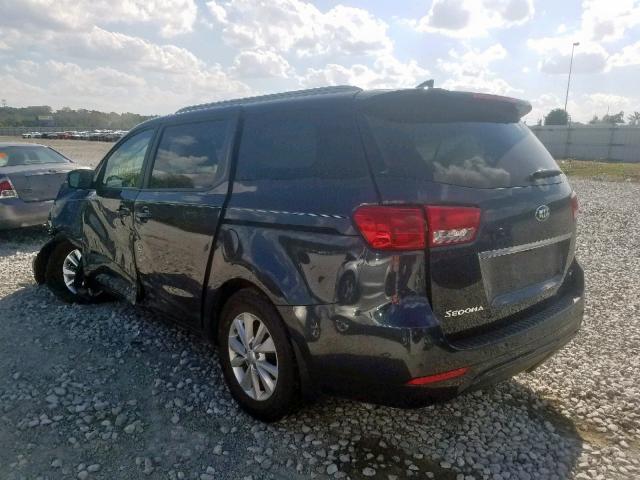 KNDMB5C13G6201749 - 2016 KIA SEDONA LX BLACK photo 3