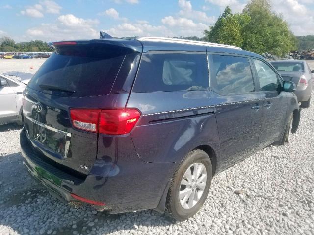 KNDMB5C13G6201749 - 2016 KIA SEDONA LX BLACK photo 4