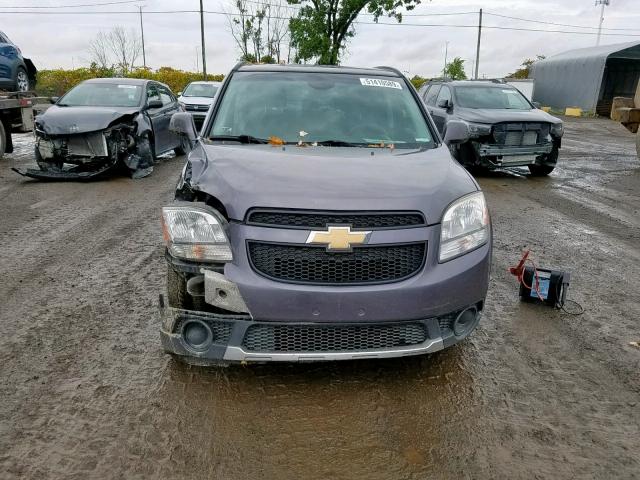 KL77P2EM9CK569792 - 2012 CHEVROLET ORLANDO LT GRAY photo 9