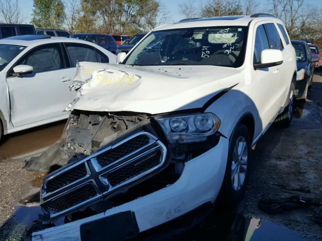 1C4RDJDG5CC105659 - 2012 DODGE DURANGO CR WHITE photo 2