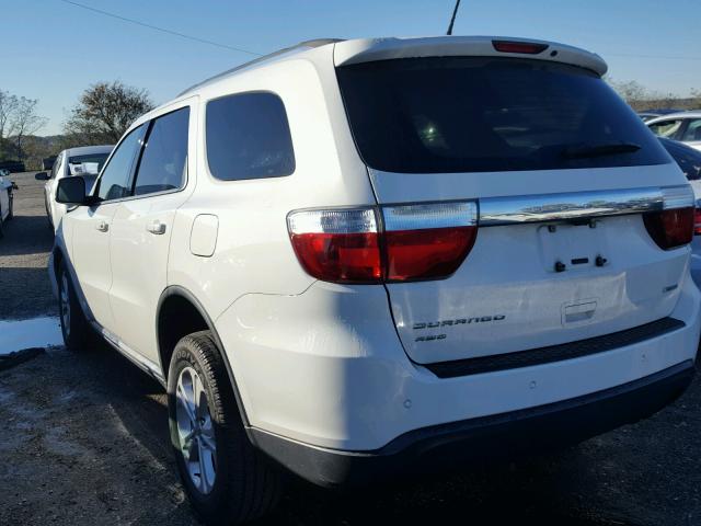 1C4RDJDG5CC105659 - 2012 DODGE DURANGO CR WHITE photo 3