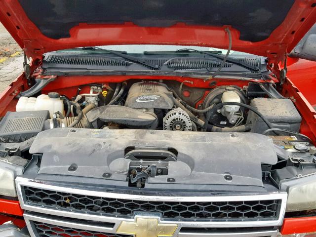 1GCEC19VX7Z204604 - 2007 CHEVROLET SILVERADO RED photo 7