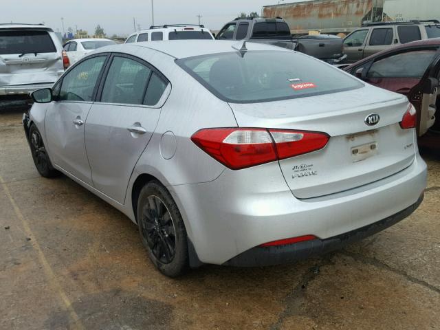 KNAFX4A88E5159857 - 2014 KIA FORTE EX SILVER photo 3