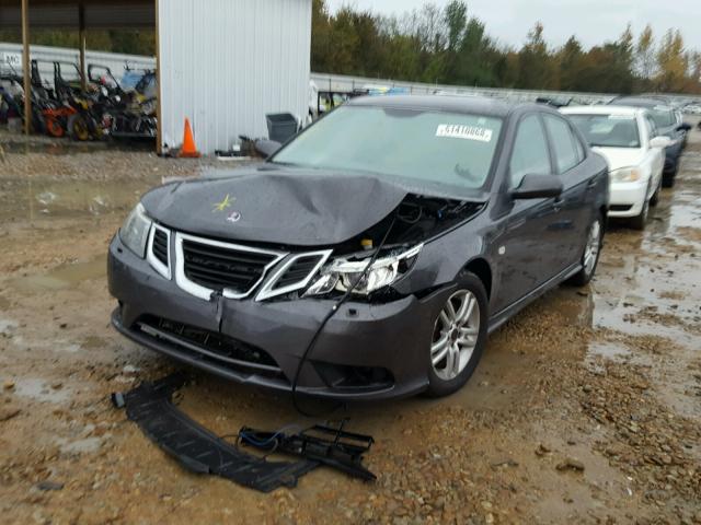 YS3FA4CYXB1307116 - 2011 SAAB 9-3 2.0T CHARCOAL photo 2