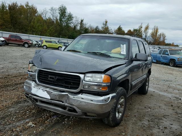 1GKEC13T91R138498 - 2001 GMC YUKON GRAY photo 2