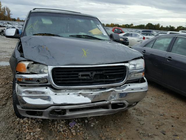 1GKEC13T91R138498 - 2001 GMC YUKON GRAY photo 9