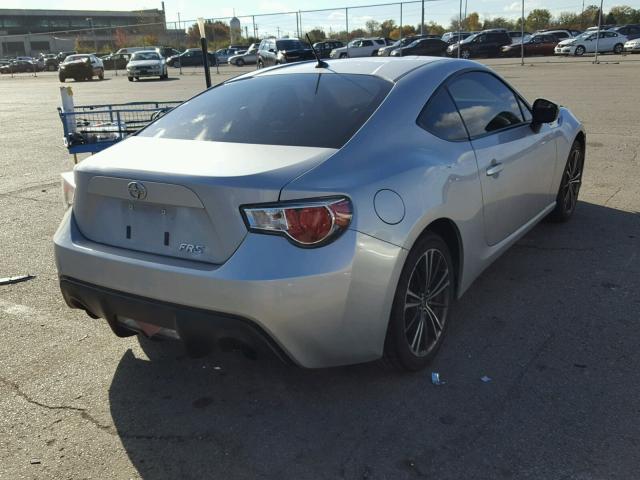 JF1ZNAA15D1722477 - 2013 TOYOTA SCION FR-S SILVER photo 4