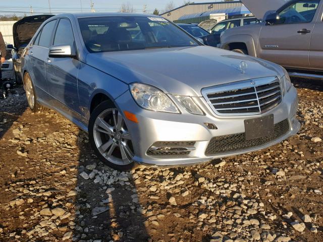 WDDHF8JB7DA664446 - 2013 MERCEDES-BENZ E 350 4MAT SILVER photo 1