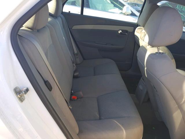 1G1ZC5E07CF106749 - 2012 CHEVROLET MALIBU 1LT WHITE photo 6