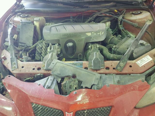 2G2WP552671215852 - 2007 PONTIAC GRAND PRIX წითელი ფოტო 7