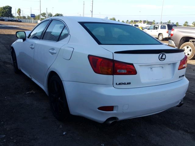 JTHBK262772056117 - 2007 LEXUS IS 250 WHITE photo 3