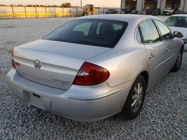 2G4WD532651210263 - 2005 BUICK LACROSSE C SILVER photo 4