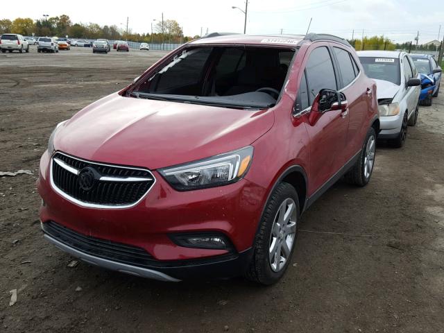 KL4CJFSB4HB111592 - 2017 BUICK ENCORE PRE RED photo 2