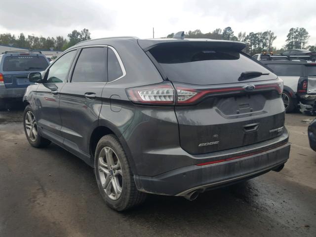 2FMTK3K96FBB07755 - 2015 FORD EDGE TITAN GRAY photo 3