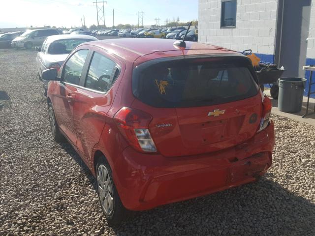 KL8CA6SA0HC709596 - 2017 CHEVROLET SPARK LS RED photo 3