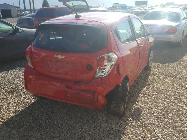 KL8CA6SA0HC709596 - 2017 CHEVROLET SPARK LS RED photo 4