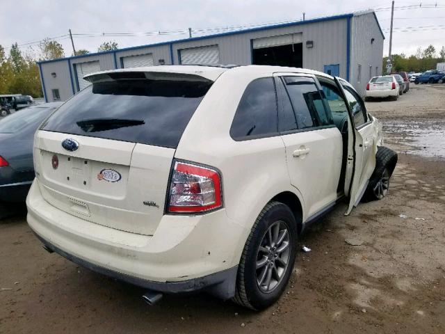 2FMDK38C18BB47980 - 2008 FORD EDGE SEL CREAM photo 4