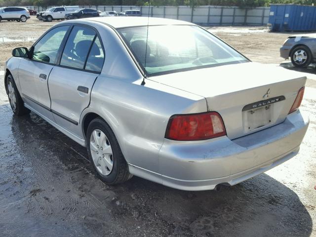 4A3AA36G33E123397 - 2003 MITSUBISHI GALANT DE SILVER photo 3