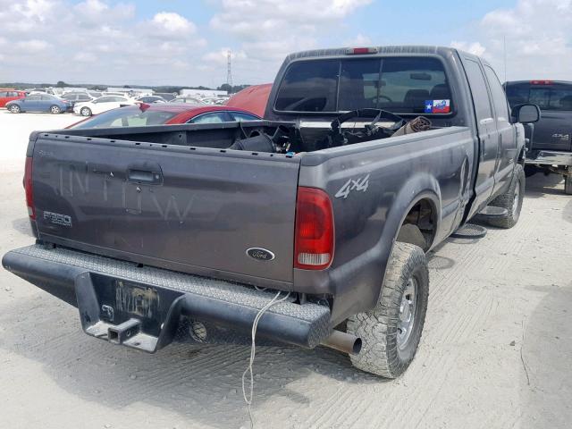 1FTSWS1P44EA39008 - 2004 FORD F350 SRW S GRAY photo 4