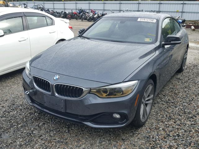 WBA3N5C59EF716271 - 2014 BMW 428 XI GRAY photo 2