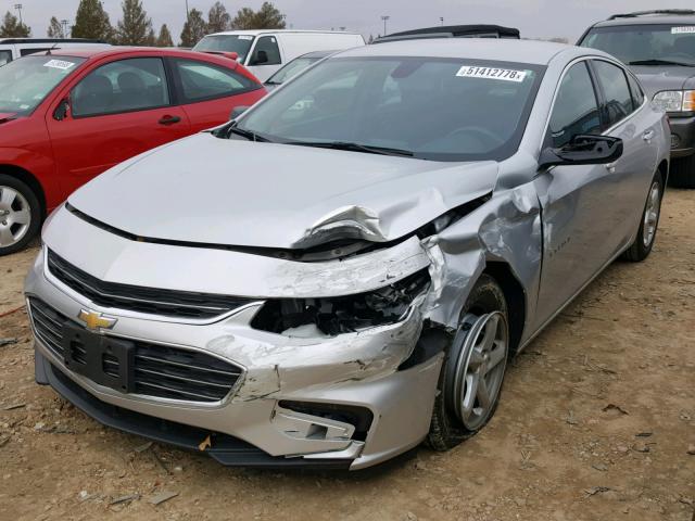 1G1ZB5ST3JF171905 - 2018 CHEVROLET MALIBU LS ვერცხლისფერი ფოტო 2