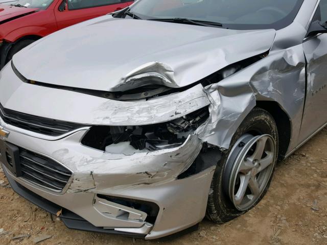 1G1ZB5ST3JF171905 - 2018 CHEVROLET MALIBU LS ვერცხლისფერი ფოტო 9