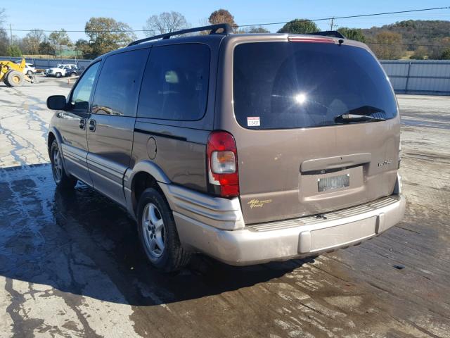 1GMDX03E81D115942 - 2001 PONTIAC MONTANA BROWN photo 3