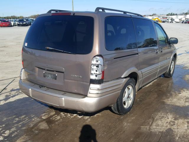 1GMDX03E81D115942 - 2001 PONTIAC MONTANA BROWN photo 4