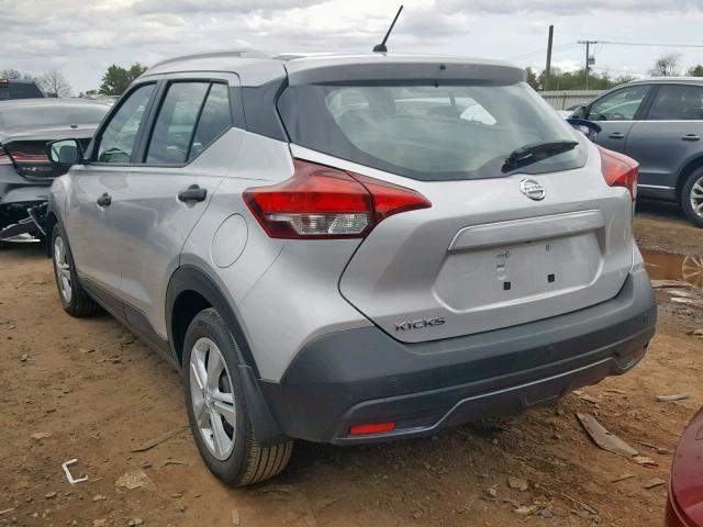 3N1CP5CU6KL471468 - 2019 NISSAN KICKS S SILVER photo 3