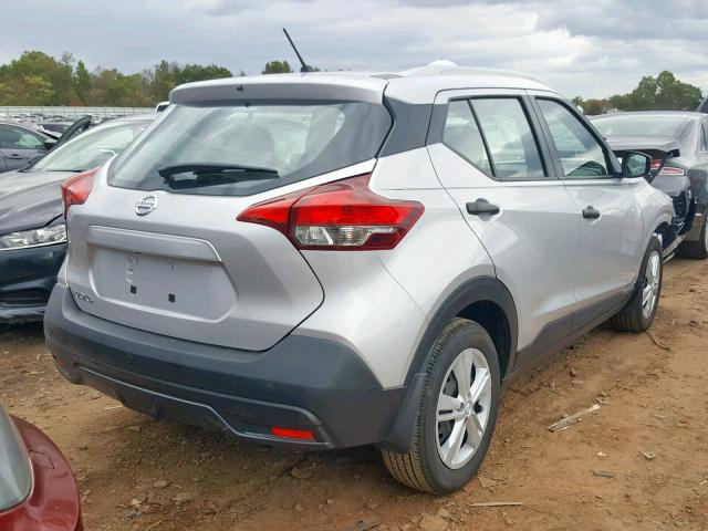 3N1CP5CU6KL471468 - 2019 NISSAN KICKS S SILVER photo 4