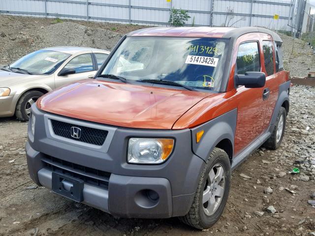 5J6YH28625L024722 - 2005 HONDA ELEMENT EX ORANGE photo 2